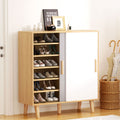 Artiss Shoe Cabinet 30 Pairs Sliding Doors White