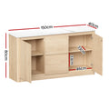 Artiss Buffet Sideboard Marble Style Tabletop Pine