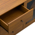 Artiss Buffet Sideboard Glass Doors Oak 1500mm
