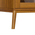 Artiss Buffet Sideboard Glass Doors Oak 1500mm