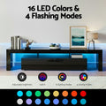 Artiss LED TV Unit & Coffee Table Set Storage Cabinet Black