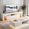 Artiss LED TV Unit & Coffee Table Set Storage Cabinet White