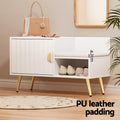 Artiss Shoe Rack Cabinet Bench 6 Pairs White Storage