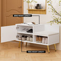 Artiss Shoe Rack Cabinet Bench 6 Pairs White Storage