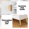 Artiss Shoe Rack Cabinet Bench 6 Pairs White Storage