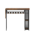 Artiss Industrial Bar Table 140cm Wine Rack Cup Holder