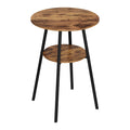Artiss Industrial Bar Table 2-Tier MDF Steel Frame 120cm