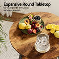 Artiss Industrial Bar Table 2-Tier MDF Steel Frame 120cm