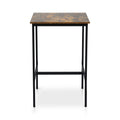Artiss Bar Table 60x92cm Counter Kitchen Dining Vintage Metal Walnut