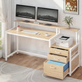 Artiss Computer Desk 160cm Home Office Study Table w/Drawers Oak