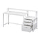 Artiss Computer Desk 160cm White with Drawers Open Shelf