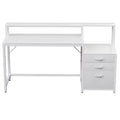 Artiss Computer Desk 160cm White with Drawers Open Shelf
