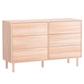 Artiss 6 Drawer Chest Tallboy Dresser Cabinet Pine Storage Bedroom