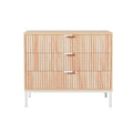 Artiss 3 Drawer Chest LURA Pine Wood Storage Cabinet