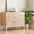 Artiss 3 Drawer Chest LURA Pine Wood Storage Cabinet