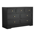 Artiss 7 Drawer Chest Dresser Black