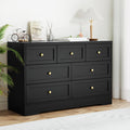 Artiss 7 Drawer Chest Dresser Black
