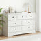 Artiss 7 Drawer Chest Dresser White Cabinet Bedroom Storage