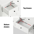 Artiss 7 Drawer Chest Dresser White Cabinet Bedroom Storage