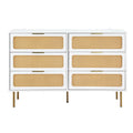 Artiss Chest of 6 Drawers White Lowboy Cabinet Storage