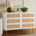Artiss Chest of 6 Drawers White Lowboy Cabinet Storage