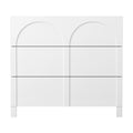 Artiss 3 Drawer Chest White Lowboy Dresser Cabinet