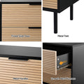 Artiss 6 Drawer Chest Dresser Black Pine Wood