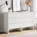 Artiss 6 Drawer Chest Dresser Cabinet Beige