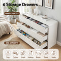 Artiss 6 Drawer Chest Dresser Cabinet Beige