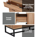 Artiss 4 Drawer Chest Tallboy Dresser Rust Oak Bedroom Storage
