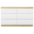 Artiss 6 Chest of Drawers Cabinet Dresser Table Tallboy Storage Bedroom White