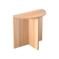 Artiss Semi-circle Coffee Table 48cm Pine