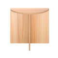 Artiss Semi-circle Coffee Table 48cm Pine