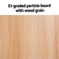 Artiss Semi-circle Coffee Table 48cm Pine