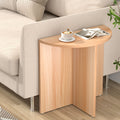 Artiss Semi-circle Coffee Table 48cm Pine