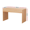 Artiss 100cm Rectangle Coffee Table Fluted Side