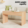Artiss 100cm Rectangle Coffee Table Fluted Side