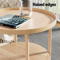 Artiss Round Coffee Table 70CM Side Table