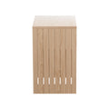 Artiss Coffee Table Storage Shelf Fluted Pine