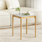 Artiss Marble Effect Square Coffee Table