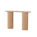Artiss Console Table Oval 115cm Pine Blake