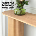Artiss Console Table Oval 115cm Pine Blake