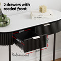 Artiss Console Table 100cm 2 Drawers