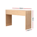Artiss Console Table 120cm Fluted Pine Hallway