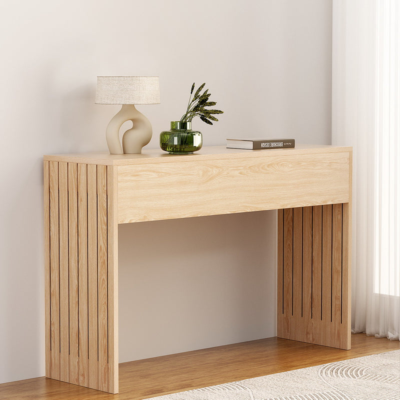 Artiss Console Table 120cm Fluted Pine Hallway