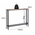 Artiss Console Table Entryway Hallway Display Desk Charging Station Wood