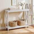 Artiss Console Table Entryway Hallway Display 2-Tier Narrow Sofa Table 100CM White