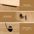 Artiss TV Unit 180cm Pine Entertainment Storage Cabinet