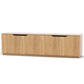 Artiss TV Unit 180cm Pine Entertainment Storage Cabinet