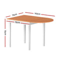 Artiss Extendable Dining Table 1.1M
